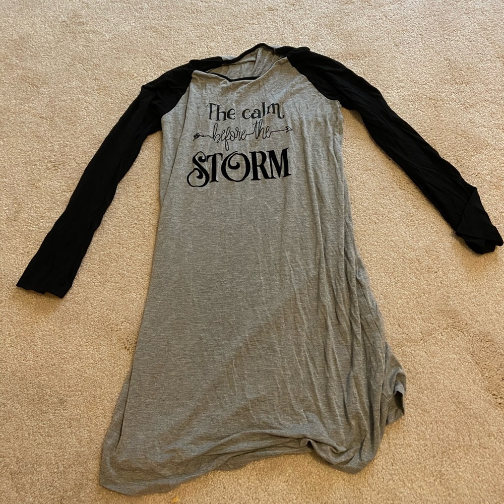 Calm before the storm night shirt